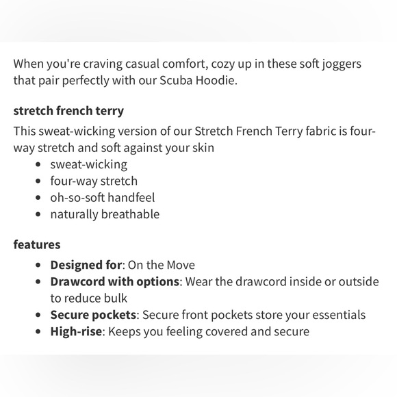 Lululemon Scuba High-Rise French Terry Jogger - Picture 3 of 8